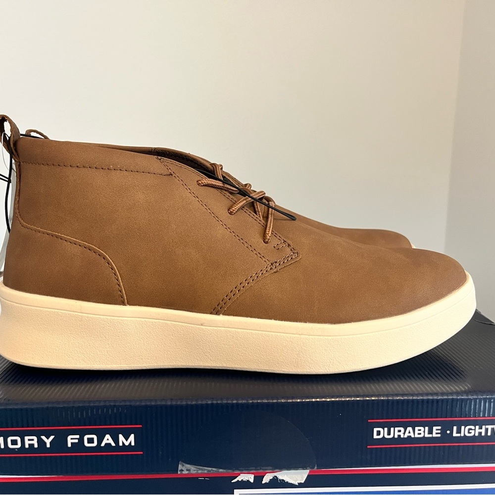Men's Brown Memory Foam Shoes
